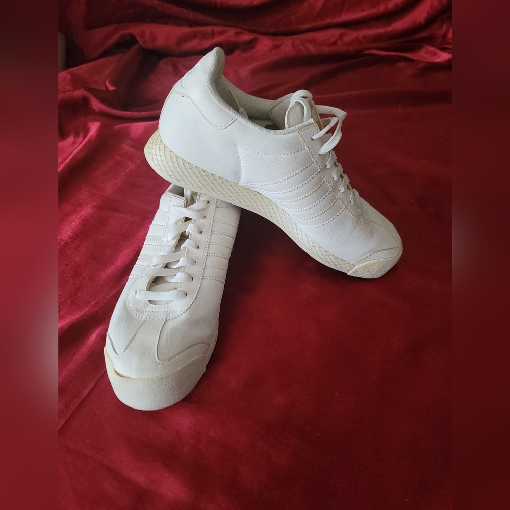 Adidas Mens Samoa 113056220 White Casual Shoes Sneakers Size.Pre-owned  